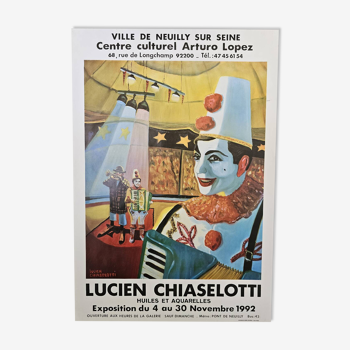 Affiche d'exposition de Lucien Chiaselotti