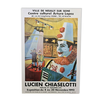 Affiche d'exposition de Lucien Chiaselotti