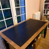 Bureau ancien cuir noir