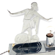 Art Déco Charleston Dancer cubist Table Lamp, LW Paris France, circa 1930