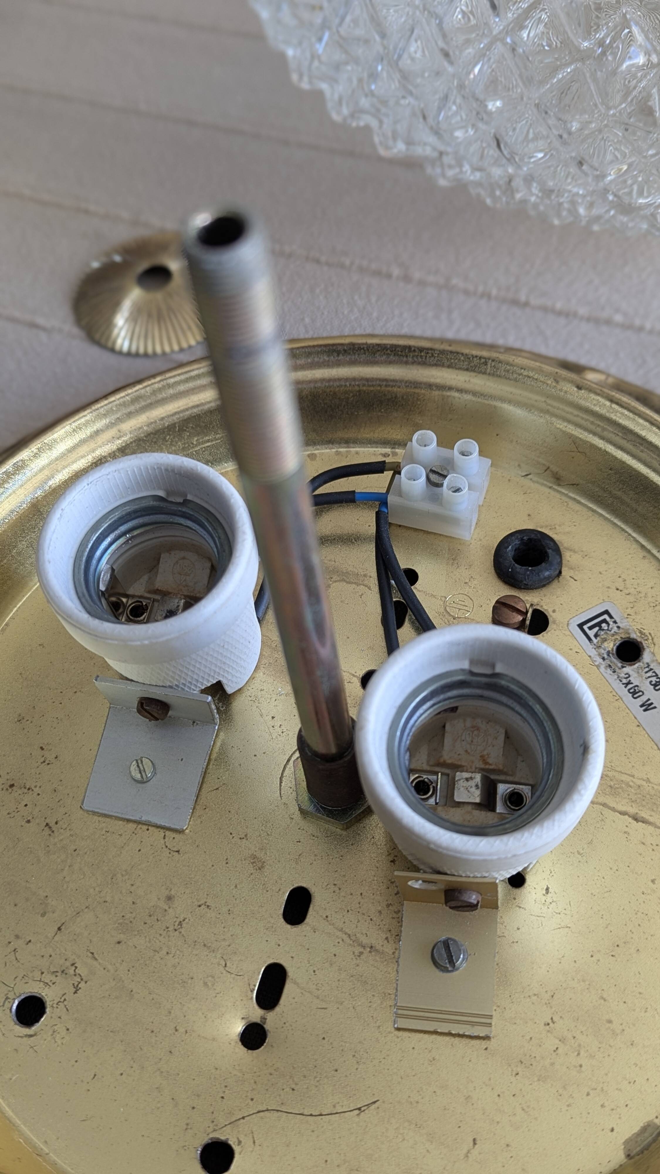 Plafonnier vintage Rudolf Zimmermann Bamberg (L-0164)