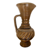 Handcrafted stoneware pitcher