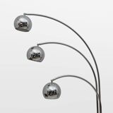 Lampadaire en métal chromé et marbre de style mid-century moderne Goffredo Reggiani, 60.