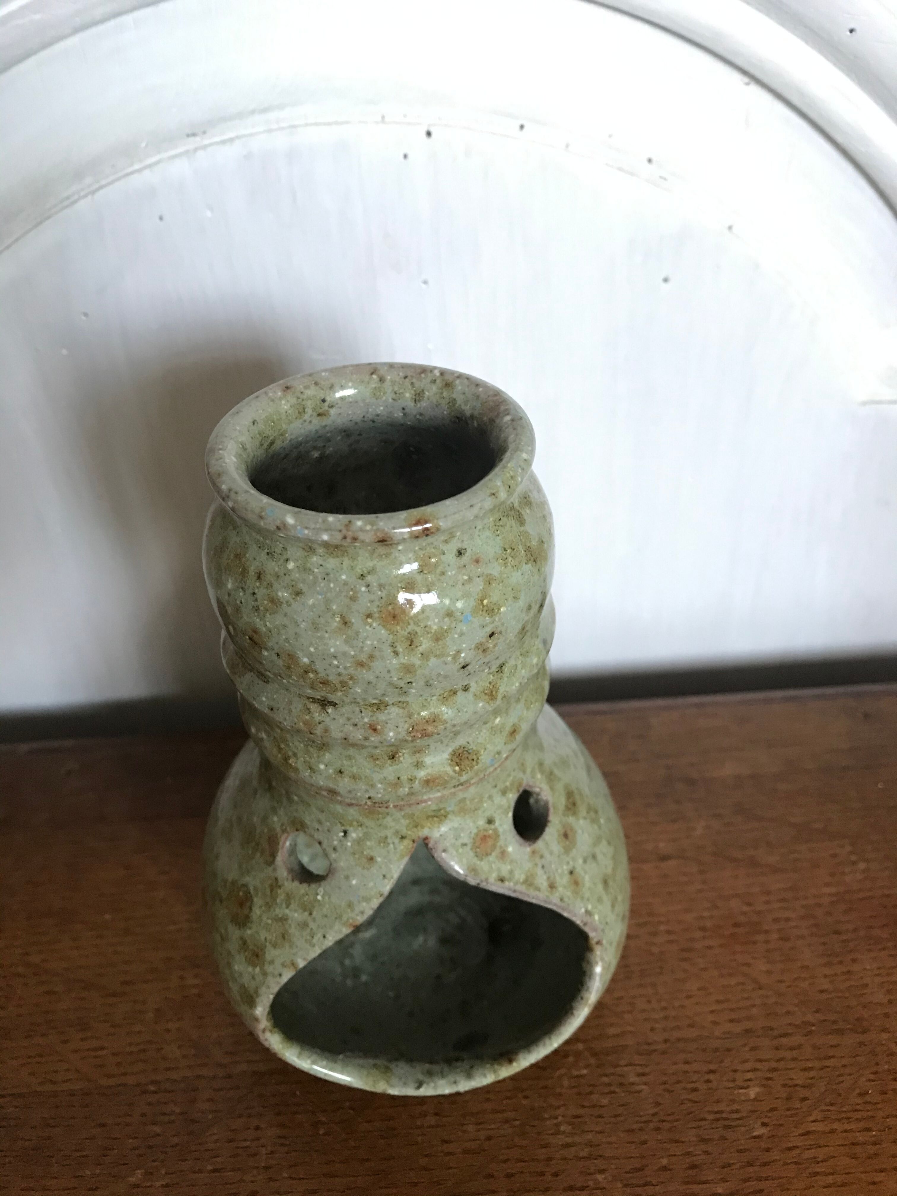 Vintage sandstone candlestick