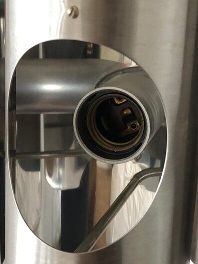 Wall lamp chrome space age 70's