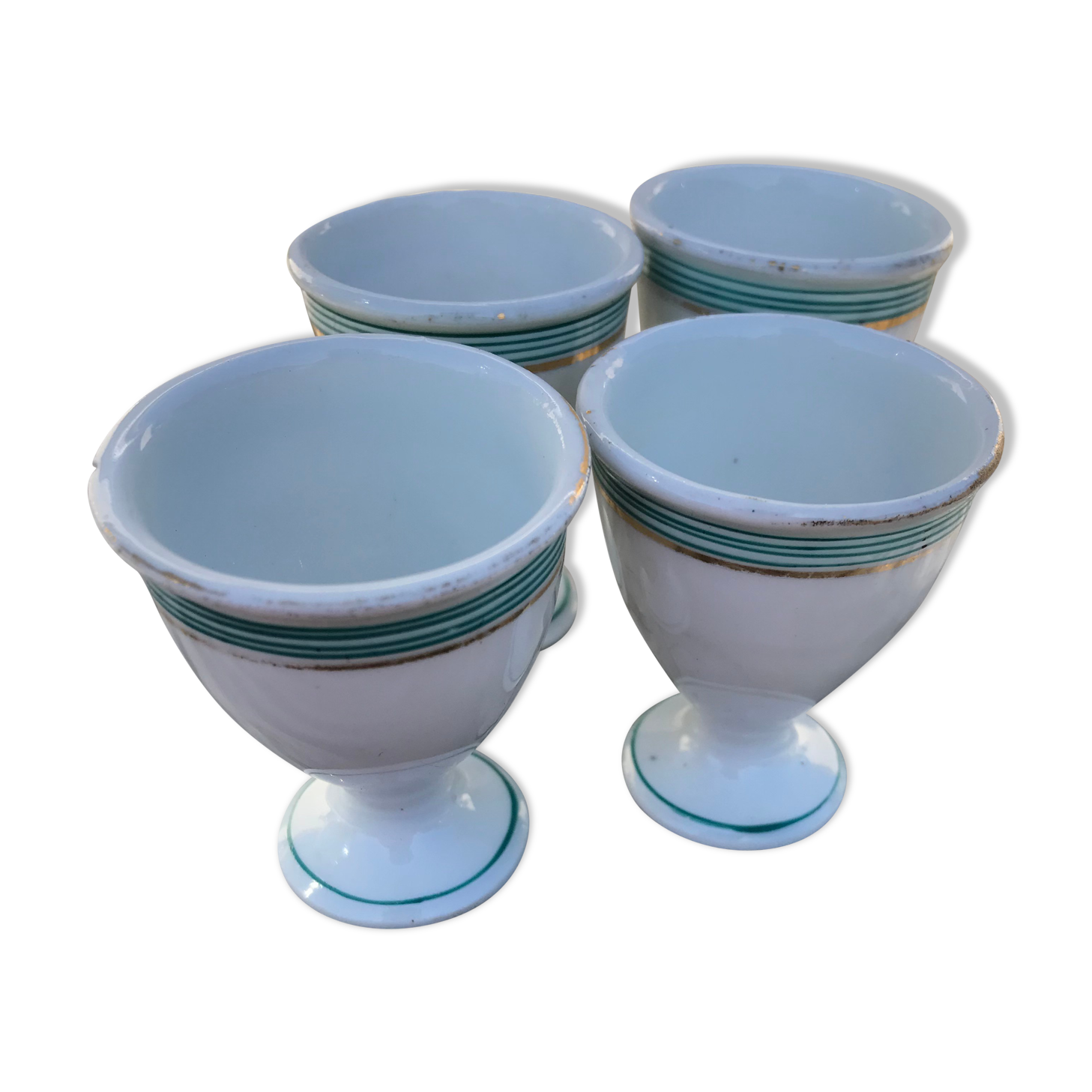 Set of 4 vintage ceramic cockroaches