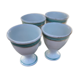 Set de 4 coquetiers en céramique vintage