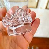 Set of 8 water glasses Daum model Sorcy