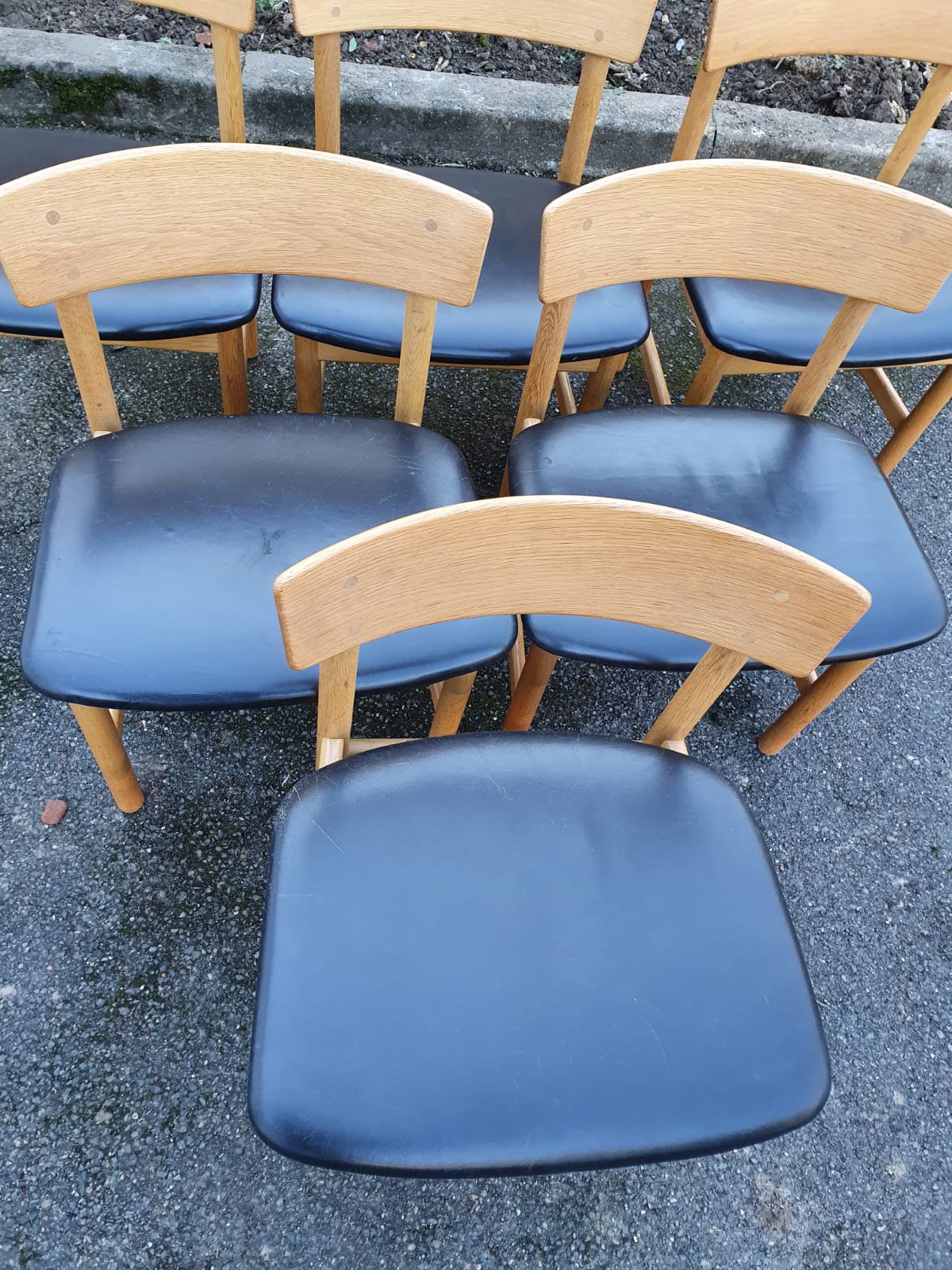Set table and 6 chairs borge mogensen 1960