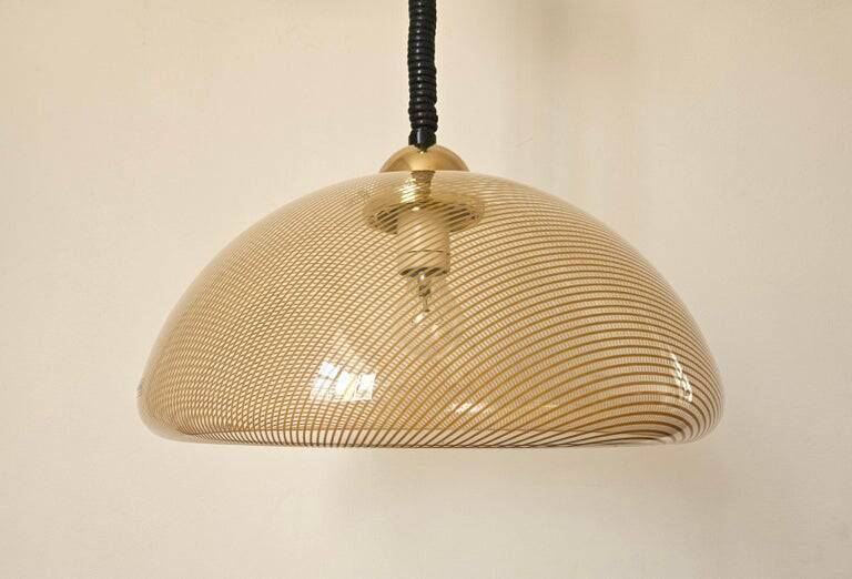 Midcentury Rare Pendant Guzzini, Luigi Massoni, Italy, 1970s