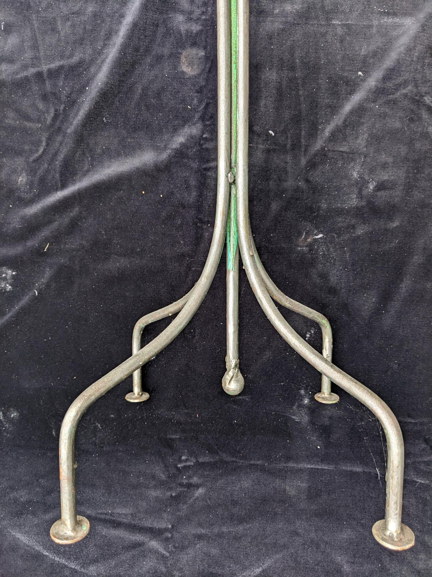 Vintage metal pedestal table