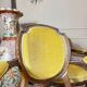 Set of four natural wood armchairs in louis xvi style 19th century