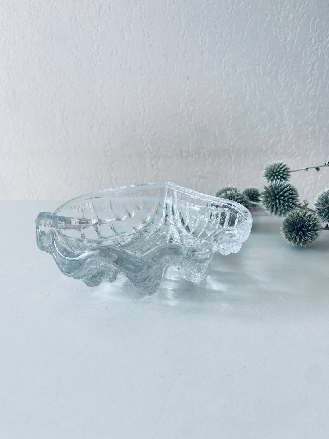 Glass holy water stoup