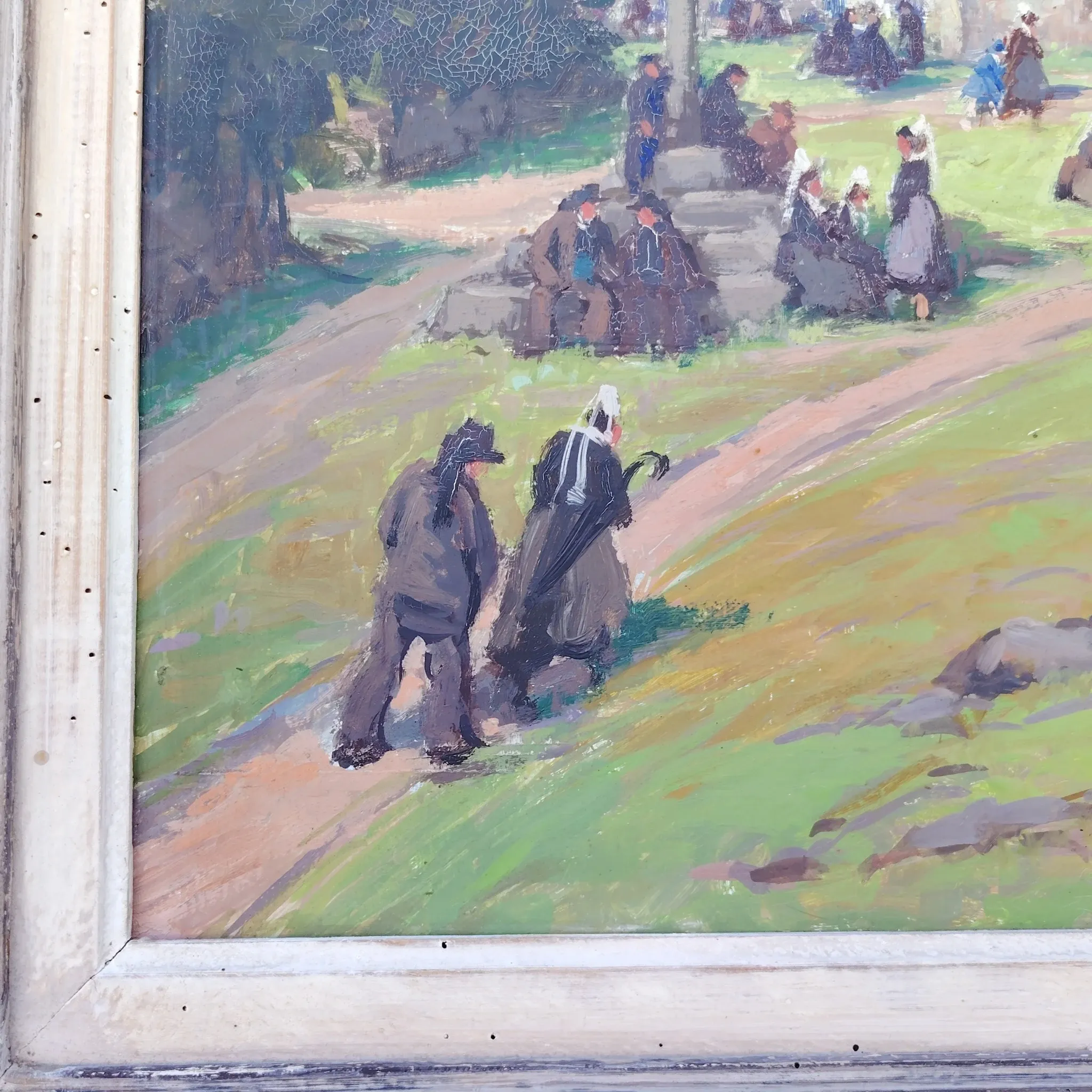 Oil on panel, Pierre Plouhinec, Trinity on Plozevet