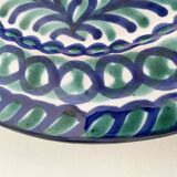 Assiette plate émaillée Fajalauza