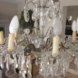 chandelier has antique pendants