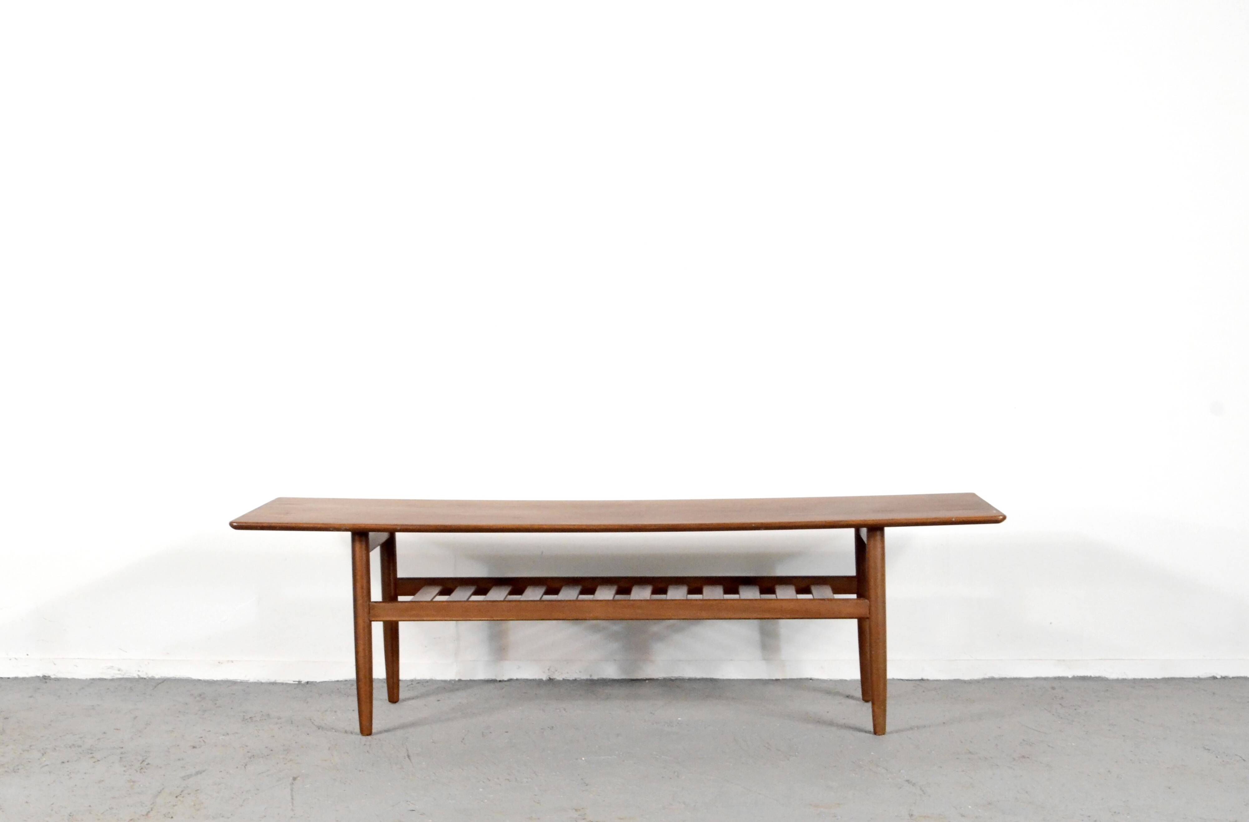 Table basse vintage danoise en teck