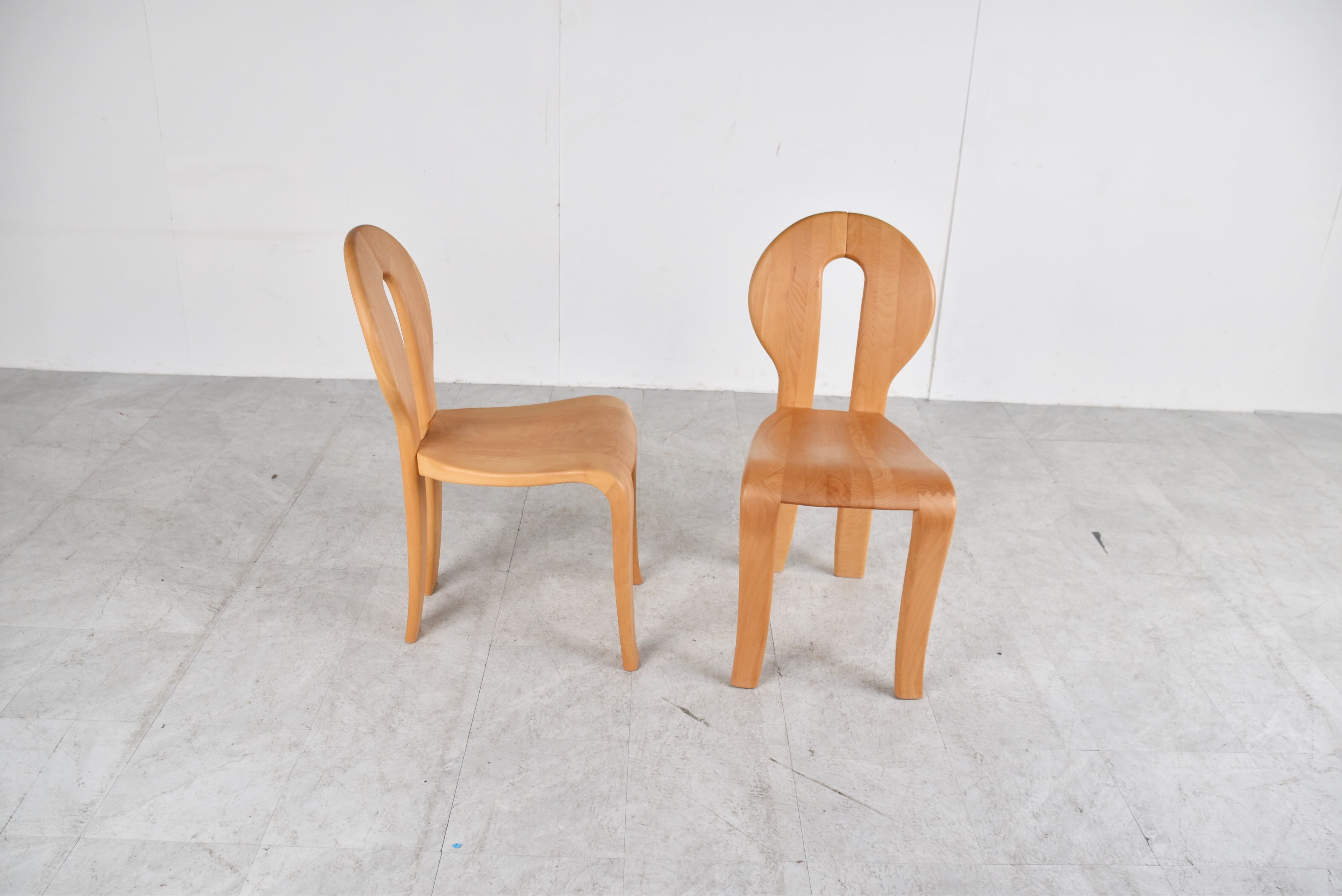 Rainer Daumiller pine wood dining chairs for Hirtshals Savvaerk - set of 4 - 1970s