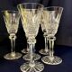 Suite de 6 verres a liqueur en verre taille art de la table