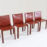 Cab 412 + 414 Dining Chairs by Mario Bellini for Cassina, Italy, Set of 5