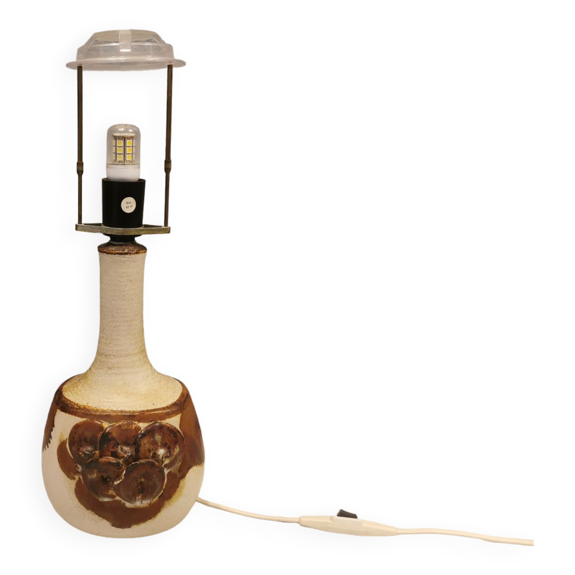 Ceramic table lamp designed by Axel Larsen Denmark for his own company Axella 1970s