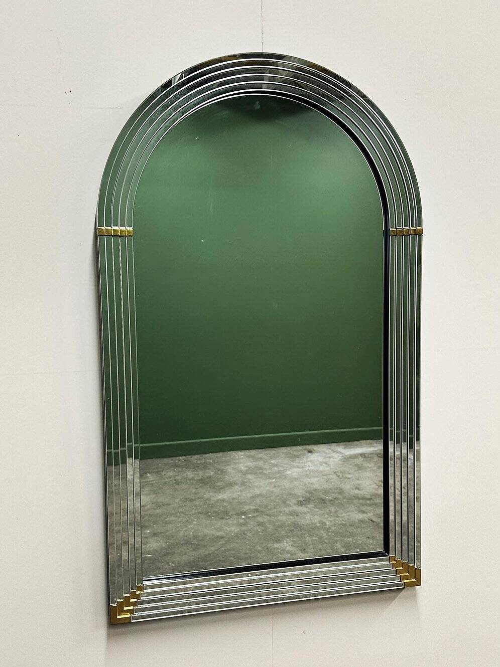 Rare miroir disco de Deknudt, années 1980.