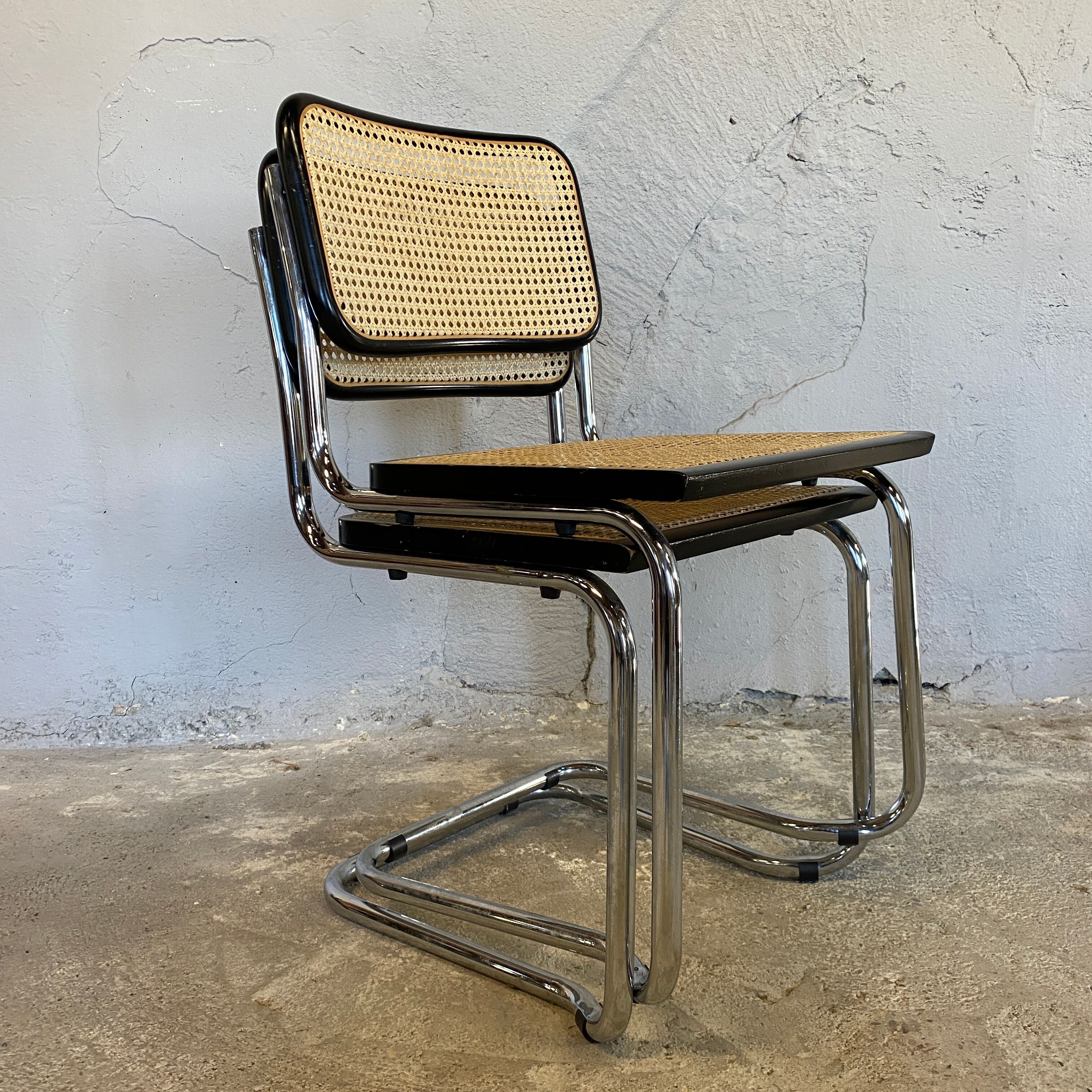 Paire de chaises Cesca de Marcel Breuer