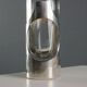 Vase vintage en verre argenté James Rivière, Italie, années 1970