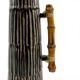 Vintage ceramic and bamboo pitcher vase • BR Keramik Denmark • 1960s