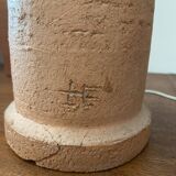 Terracotta lamp from the 60s and 70s