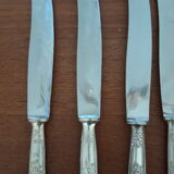 Set of silvered metal cutlery 1/1000th