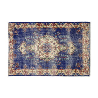 Anatolian handmade vintage rug 262 cm x 172 cm