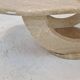 Table basse en travertin, italie, 1980s