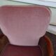 fauteuil bois velours rose cannage - cocktail