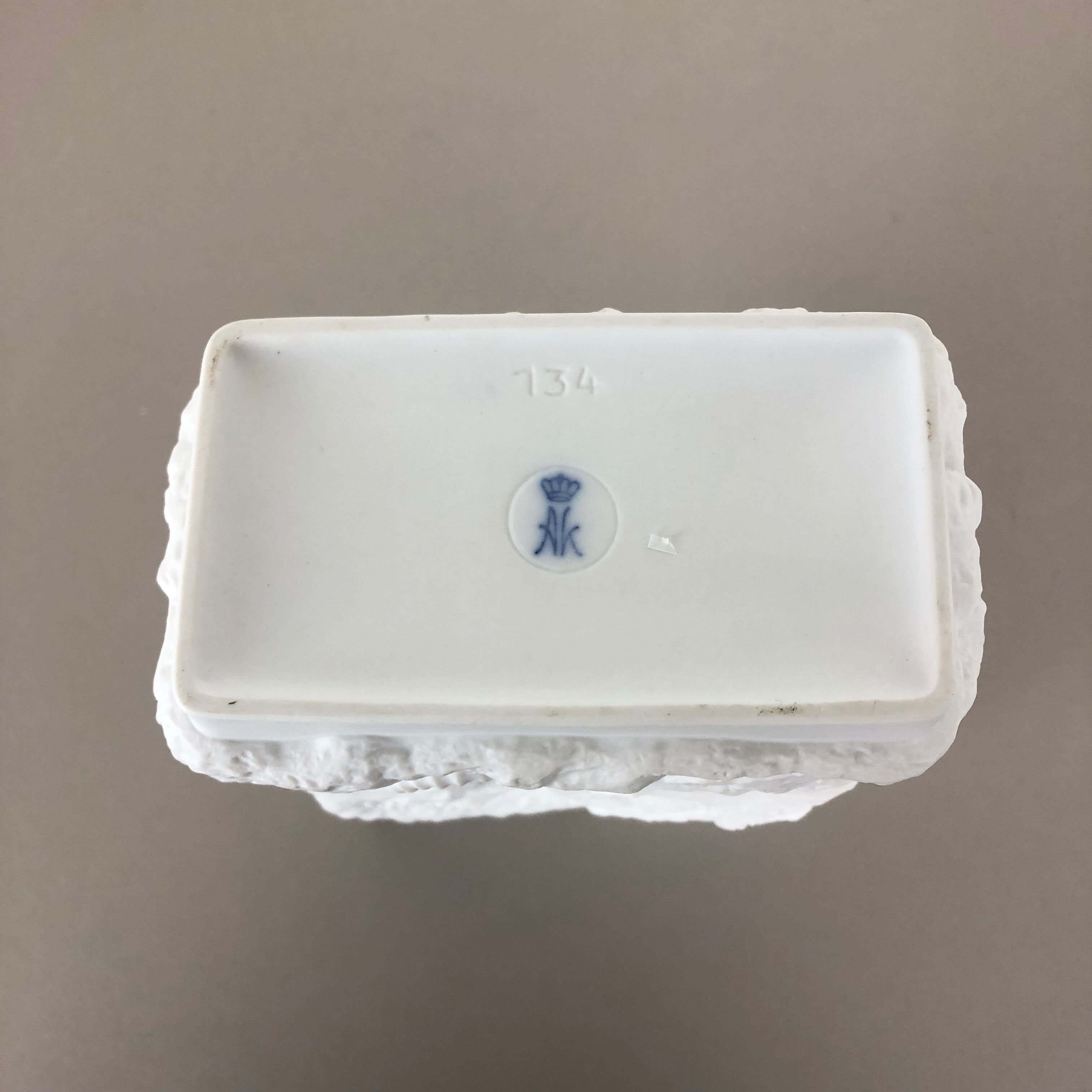 1970s OP Art biscuit porcelain german vase made by  AK Kaiser, Germany