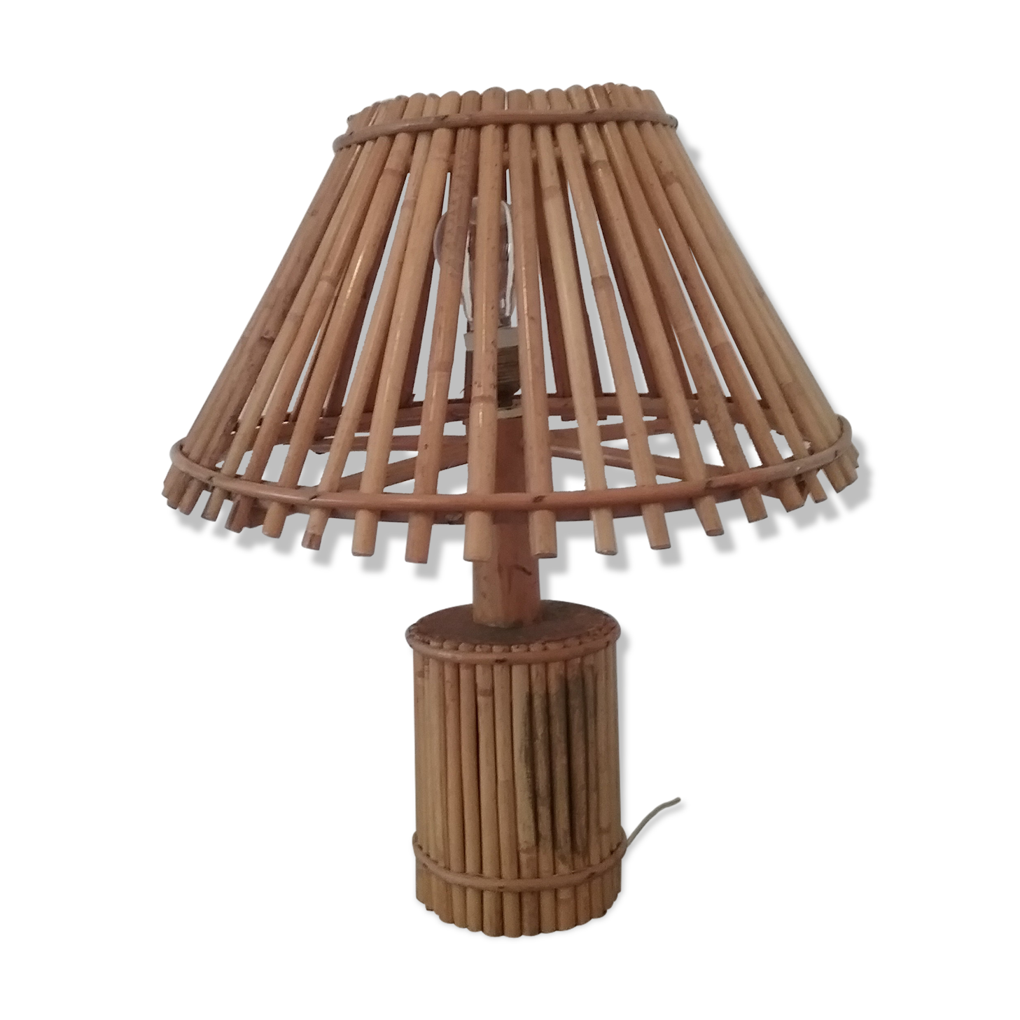 Vintage bamboo lamp