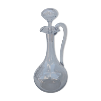 Baccarat crystal ewer, Balloon shape, circa 1910