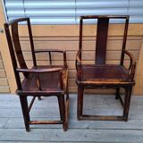 Paire de chaises asiatiques anciennes
