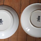 set of 2 dishes/large plates St Amand Terre de Fer "cherry"