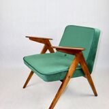 Green Bunny Armchair by Józef Chierowski, 1970s