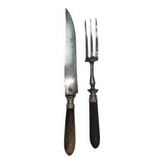 Cutlery, meat, horn early twentieth