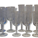 Serious old lenses / wine / water glasses / champagne flutes