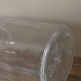 Vase grand flacon ancien verre transparent