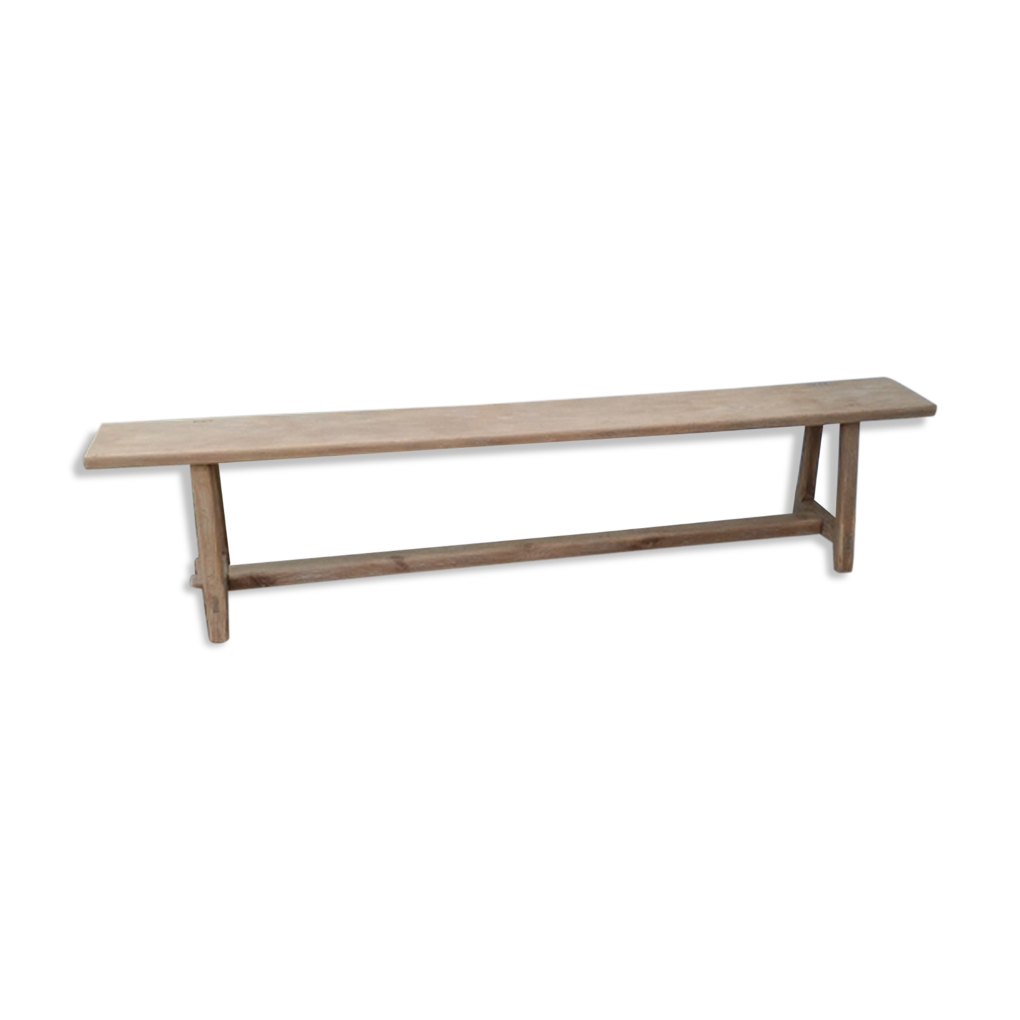 Large oak farmhouse bench
