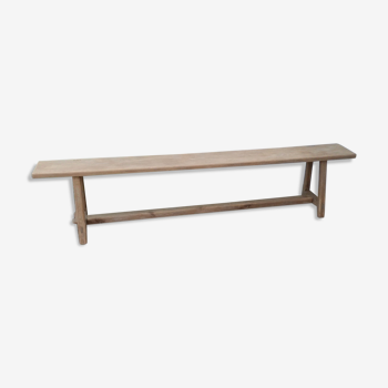 Large oak farmhouse bench