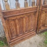 Paires de porte de crypte en bois, 19ème s.