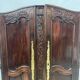 Antique pair of 18th century solid oak cabinet doors