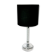 Table lamp glass er metal chrome 1970's