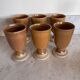6 Mugs en grès français Arts Ceram Grand Feu 70’s