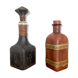 Pair of decanters to whisky 70s